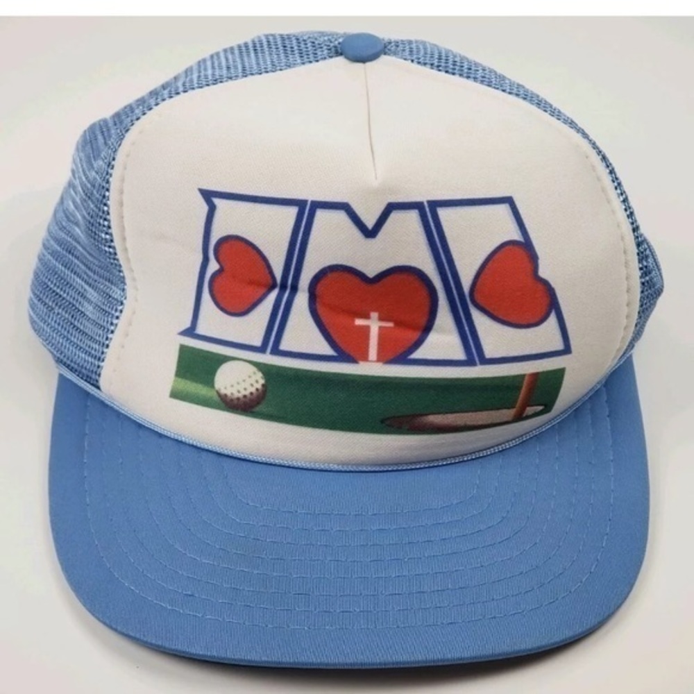 Vintage Love/Golf  Mesh Snapback Heart Religion